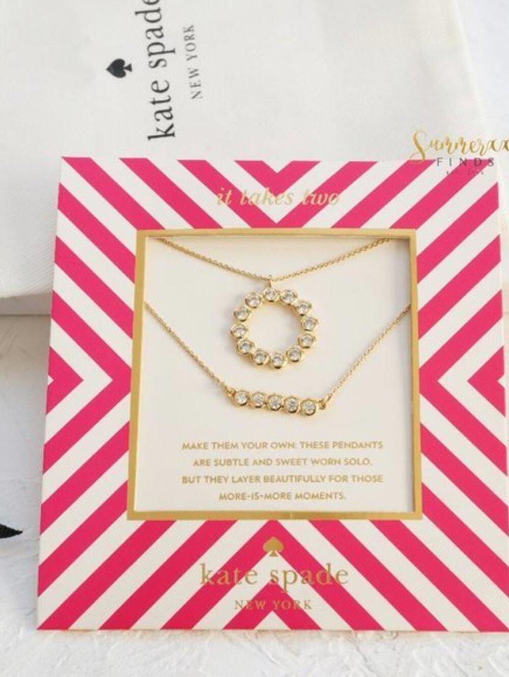 Kate Spade Full Circle Pendant Necklaces Set of 2